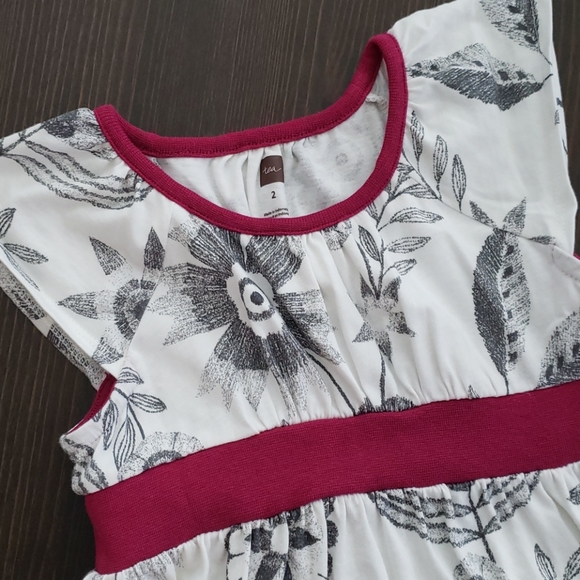 Little girls Tea floral dress 2T - Picture 2 of 4